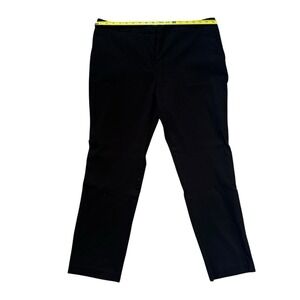 Mario Serrani Italy Black Ankle Pants Size‎ 16 Office Classic Stretch Pockets
